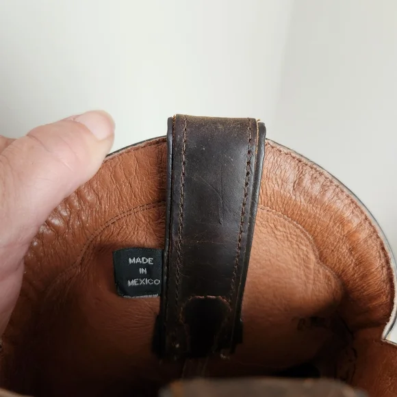 Harley Davidson Womens Brown Western Cowboy Boots Size 7.5 - Picture 10 of 12